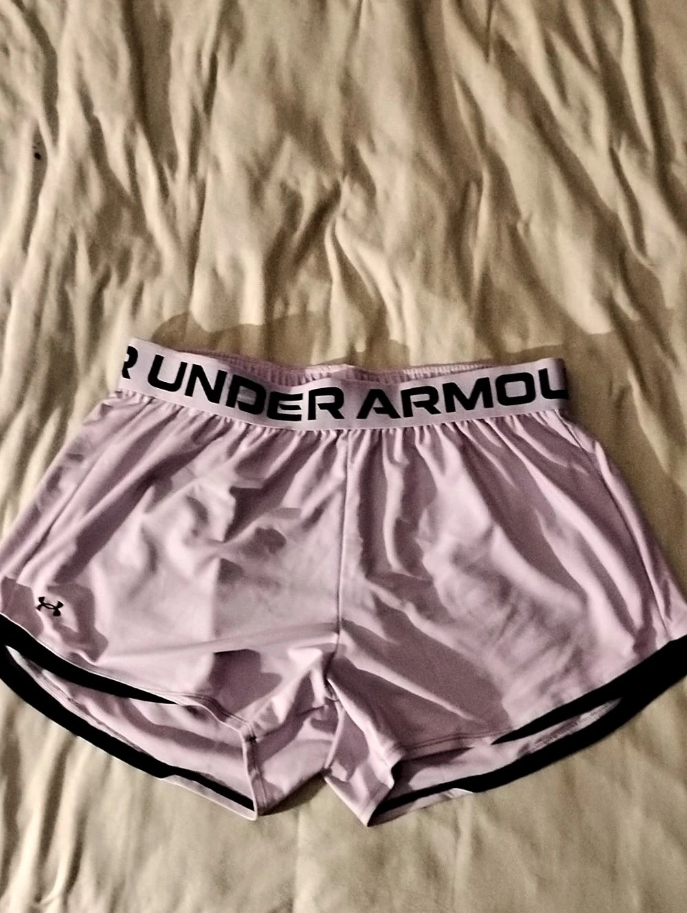 Under Armour Play Up Shorts 3.0 Athletic Shorts Pink & Black Size 1X